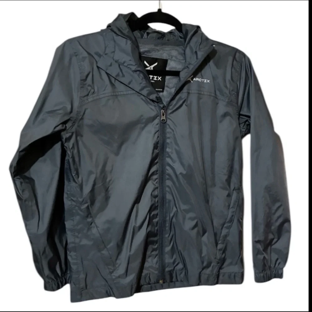 Arctix Stream Raincoat with Hood in Seaport Size Medium